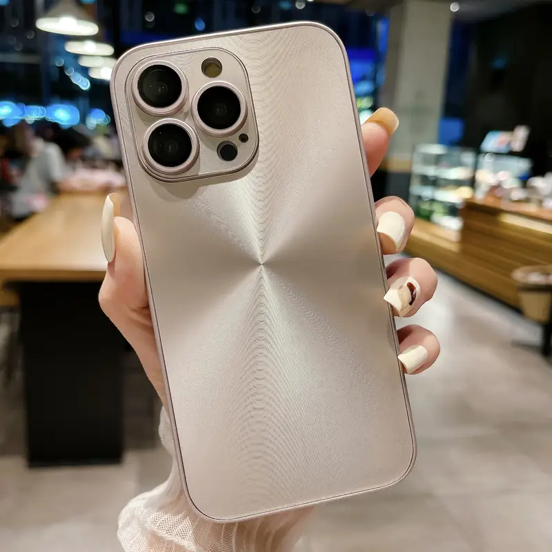 CD Desenli Cam Lens Film Telefon Kılıfı 7 Renk