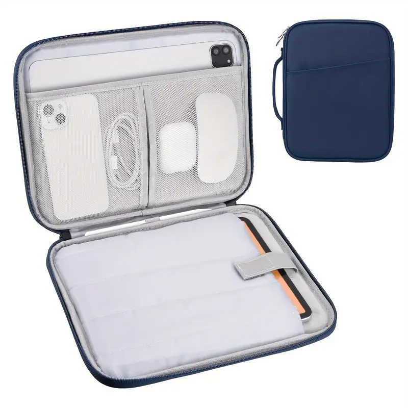 iPad, Kindle, Galaxy ve Android Tabletlere Uyumlu Saplı ve Ön Cepli Tablet Kılıfı