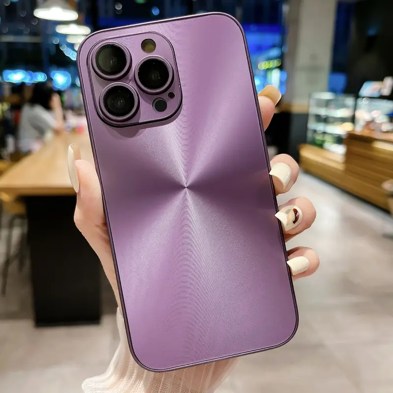 CD Desenli Cam Lens Film Telefon Kılıfı 7 Renk