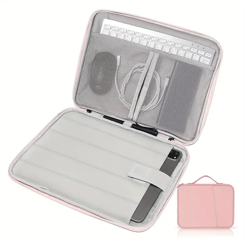 iPad, Kindle, Galaxy ve Android Tabletlere Uyumlu Saplı ve Ön Cepli Tablet Kılıfı