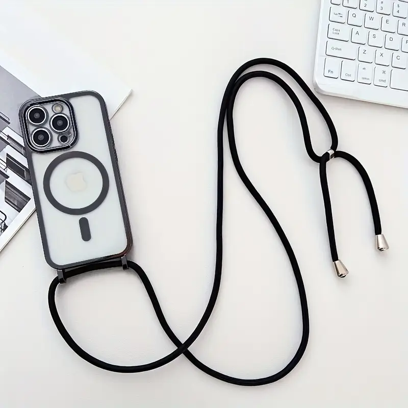 Mıknatıslı Şeffaf Telefon Kılıfı ile Uyumlu, 11’den 16 Pro Max’a Kadar iphone Modelleri için Uygun, Yumuşak Kapaklı