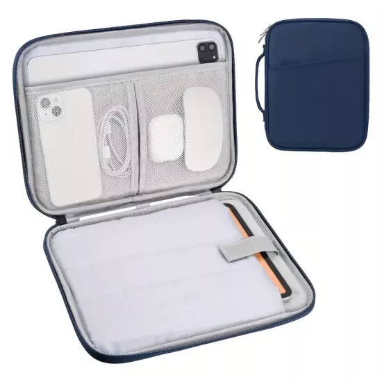 iPad, Kindle, Galaxy ve Android Tabletlere Uyumlu Saplı ve Ön Cepli Tablet Kılıfı