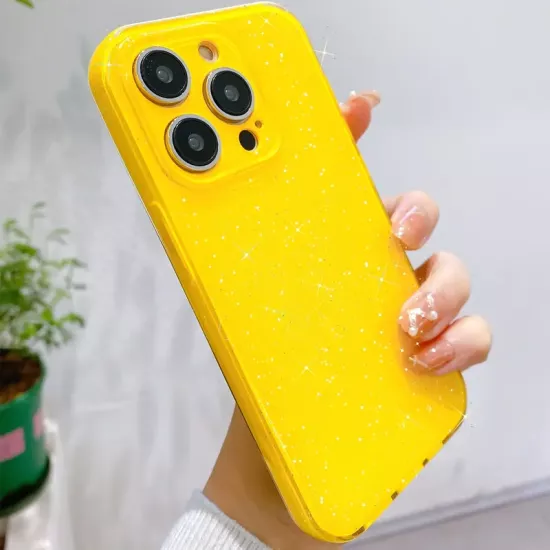 Yüksek kaliteli jel glitter telefon kılıfı şok geçirmez, ter geçirmez, parmak izi geçirmez, aşınmaya dayanıklı ve çok renkli