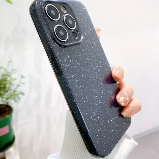Yüksek kaliteli jel glitter telefon kılıfı şok geçirmez, ter geçirmez, parmak izi geçirmez, aşınmaya dayanıklı ve çok renkli